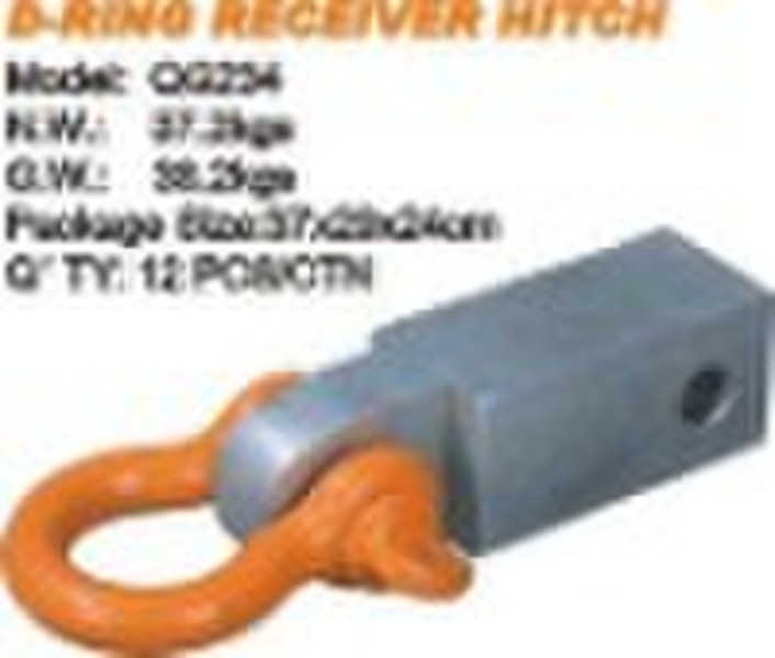 D-ring receiver hitch