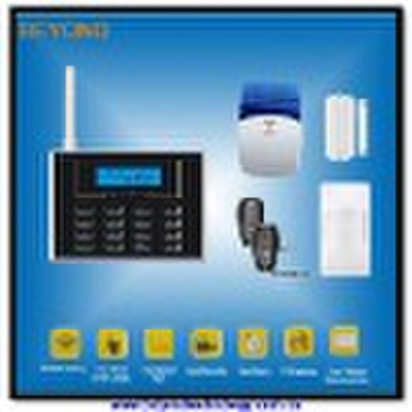 PSTN and GSM Alarm System with Touch Keypad and Wi