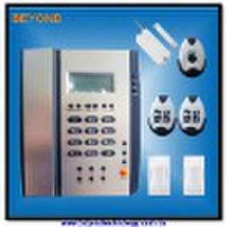 PSTN and GSM alarm system with built-in phone