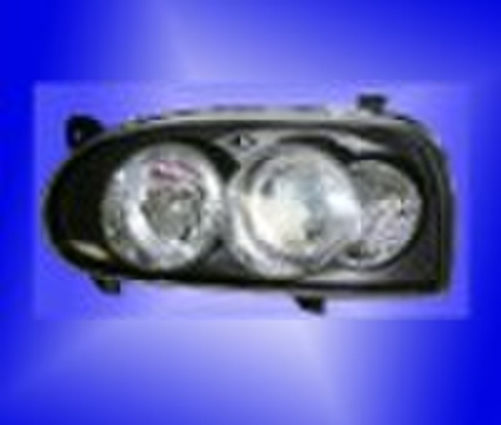 Head Lamp (crystal) For Golf 3 92"-97",O