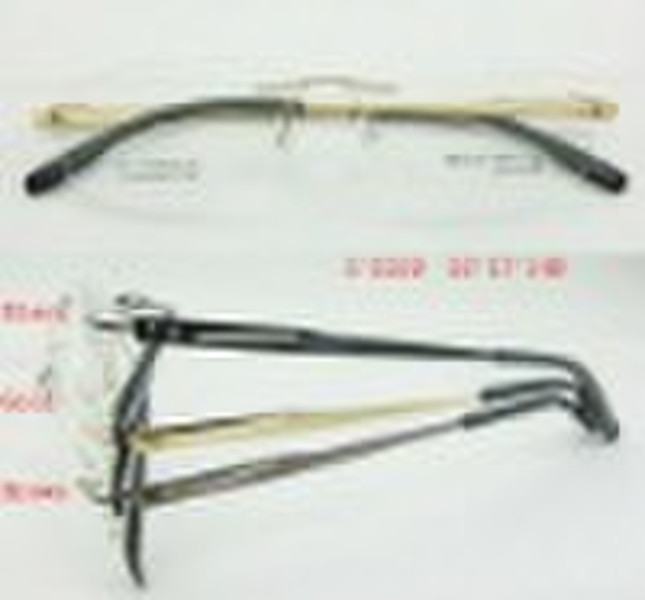 Rimless eyeglasses frame