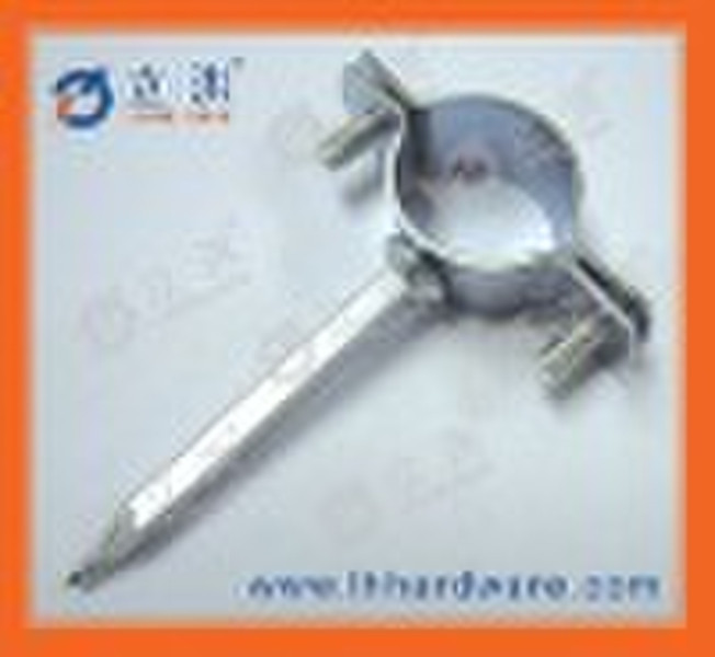 Heavy Duty Pipe Clamp With Square Nail