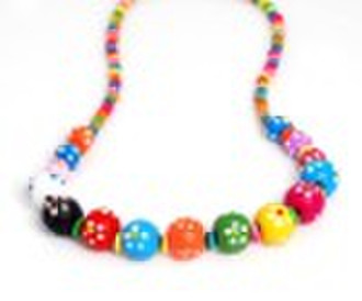 wood beads necklace