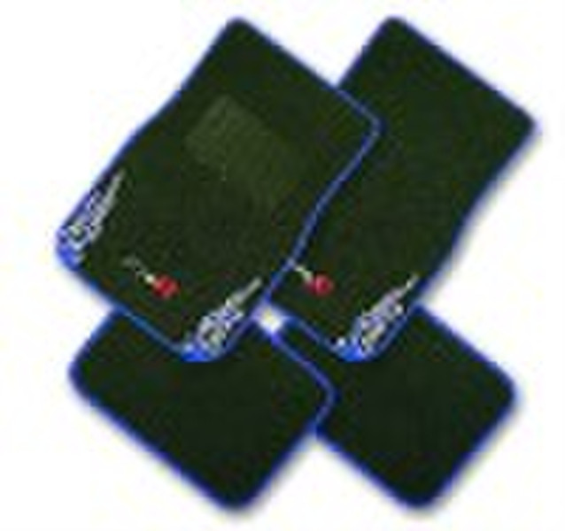 Typer embroidery car mat