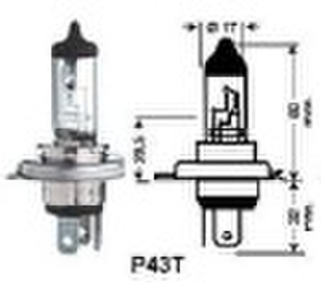 H4 Halogen-Lampe auto P43T