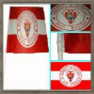 polyester hand held flag for footable club adverti
