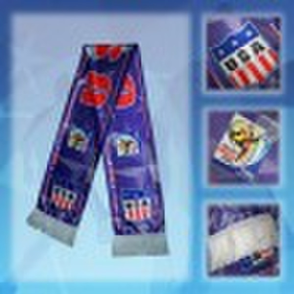 knitted fans scarf