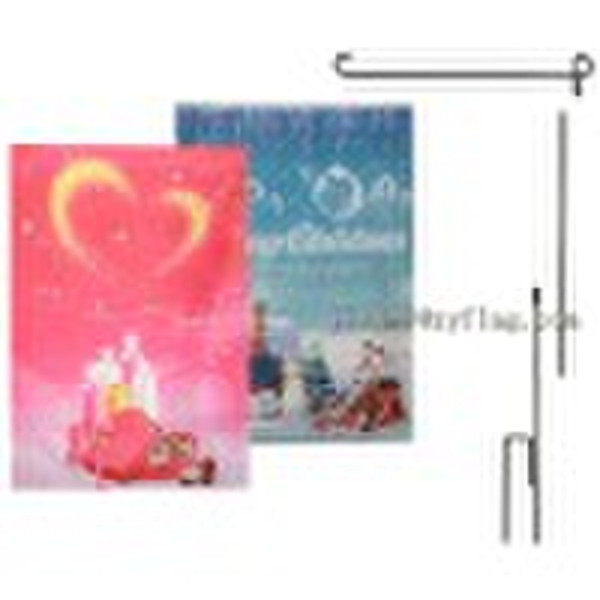 300D Polyester Sublimation Garden Flag