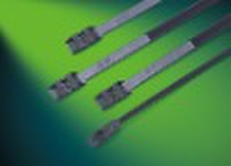 ROHS / UL CE ISO Doppel-Lock-Kabelbinder, Doppelkopf