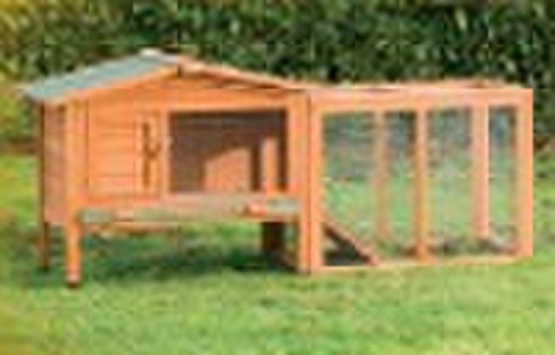 wooden rabbit hutch