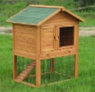 wooden rabbit hutch