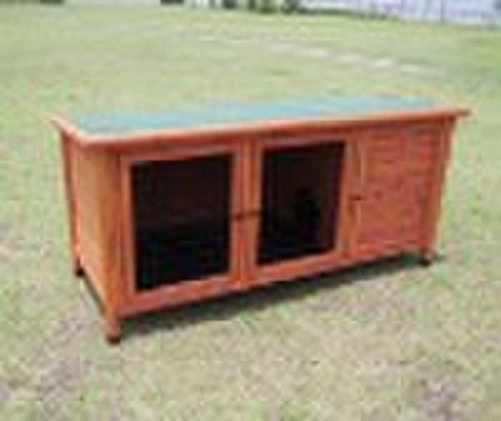 wooden rabbit hutch