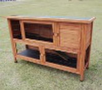 wooden rabbit hutch