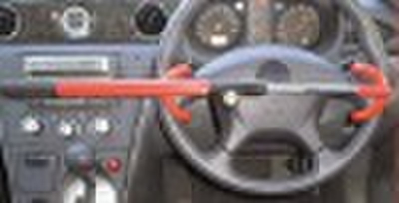 Four-hook steering lock