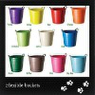 colourful household plastic bucket