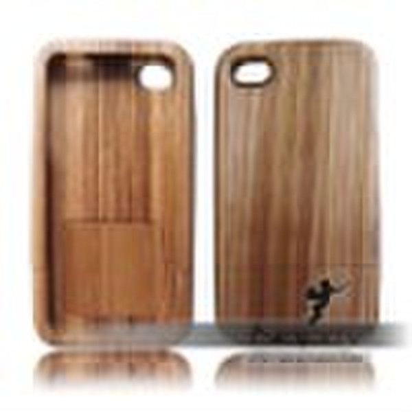 wood case for iphone 4  -  Zebrano Wood  (paypal)