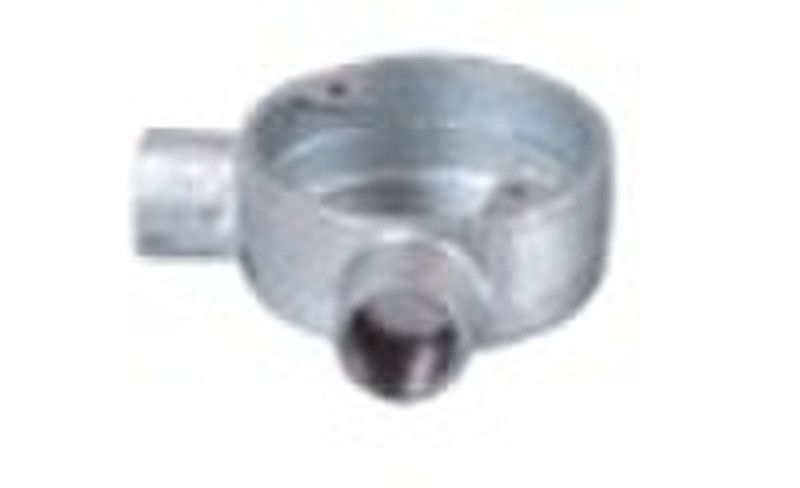 Circular box Malleable two way angle