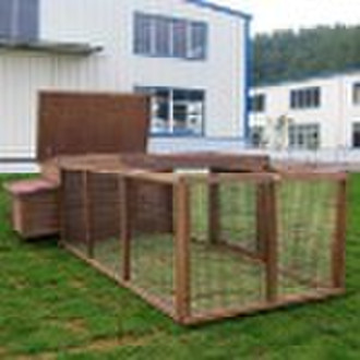 wood chicken cage