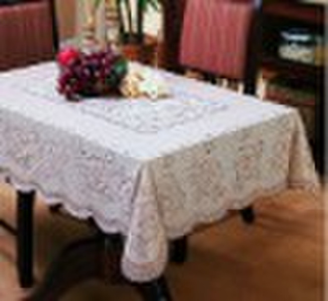 vinyl lace tablecloth (new)