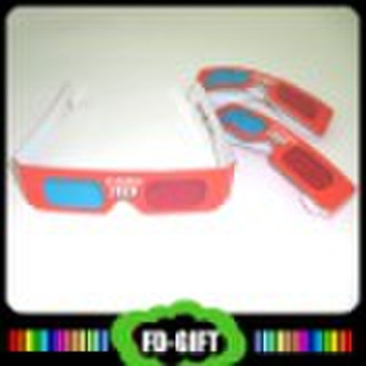 Red-cyan Paper 3D Glasses