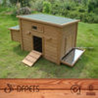 Wooden Poultry House With Tray DFC010T