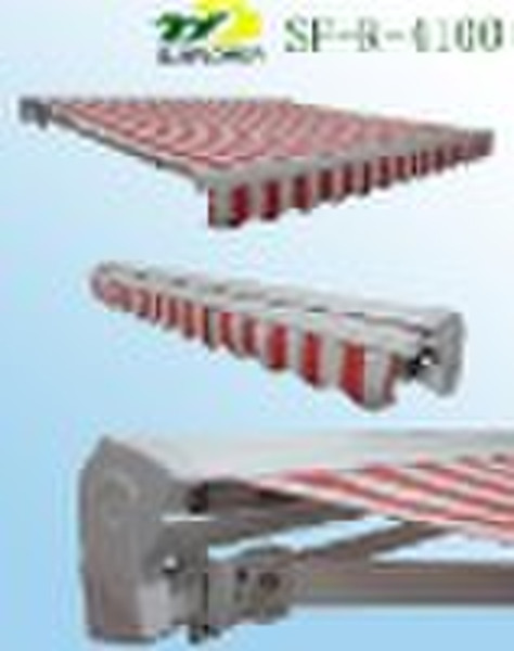 Half cassette awning