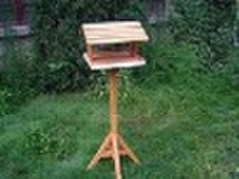 wooden bird feeder