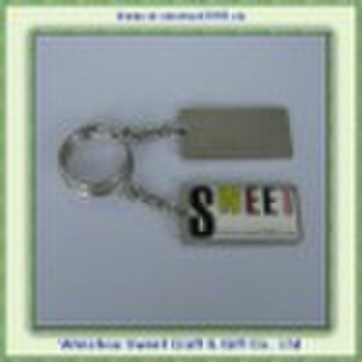 Metal Tag Key Chain