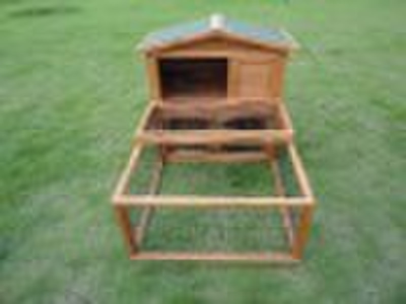 wooden rabbit hutch