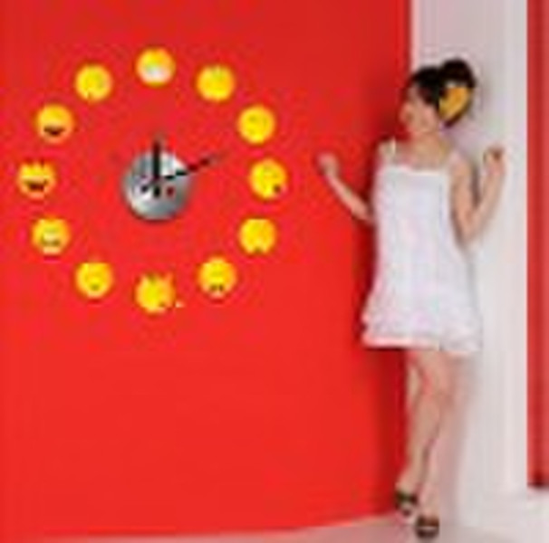 DIY wall stickers clock