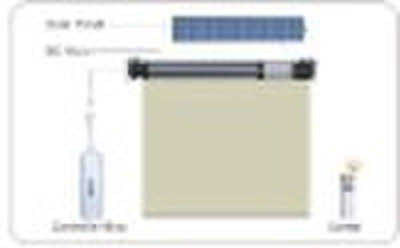 Solar Energy-Pack --Roller Jalousien, DC Rohr moto