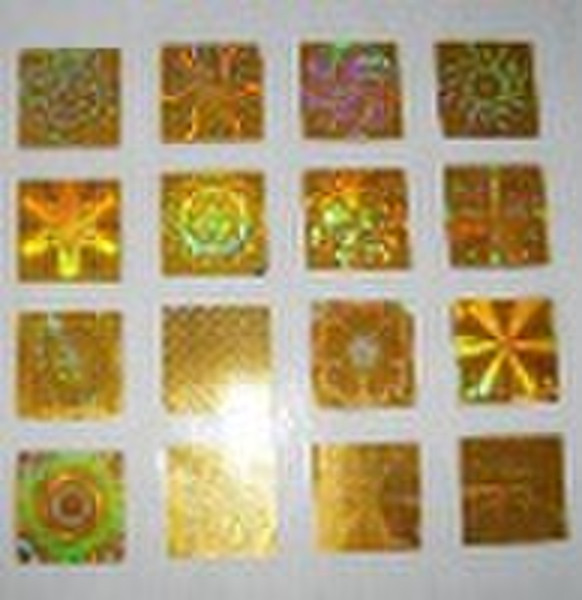 colorful holographic sticker