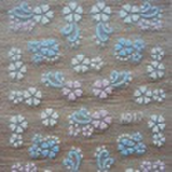 3D Nail Stickers, Made of Nontoxic PVC