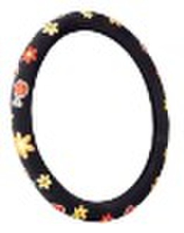 Flower steering wheel cover