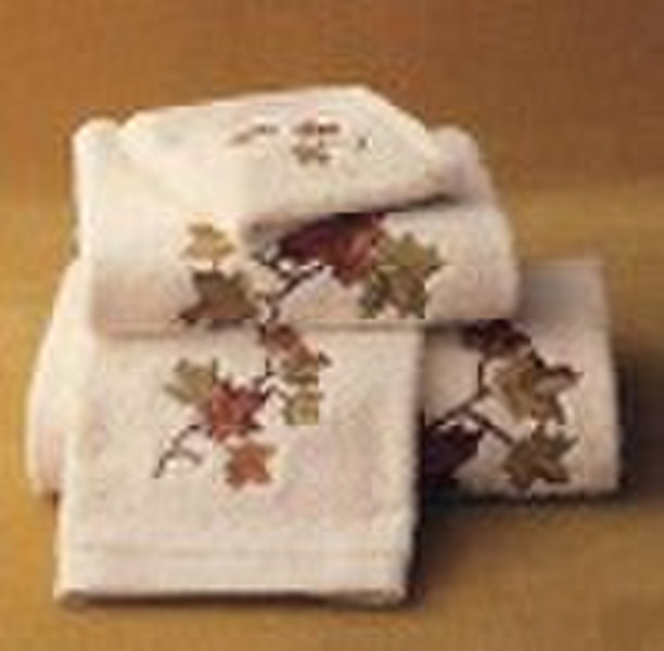 Cotton embroidered set towel