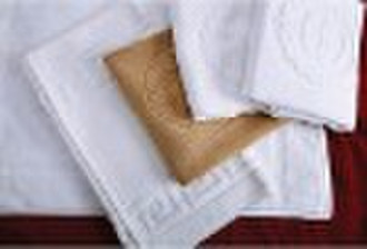 Cotton jacquard hotel bath mat