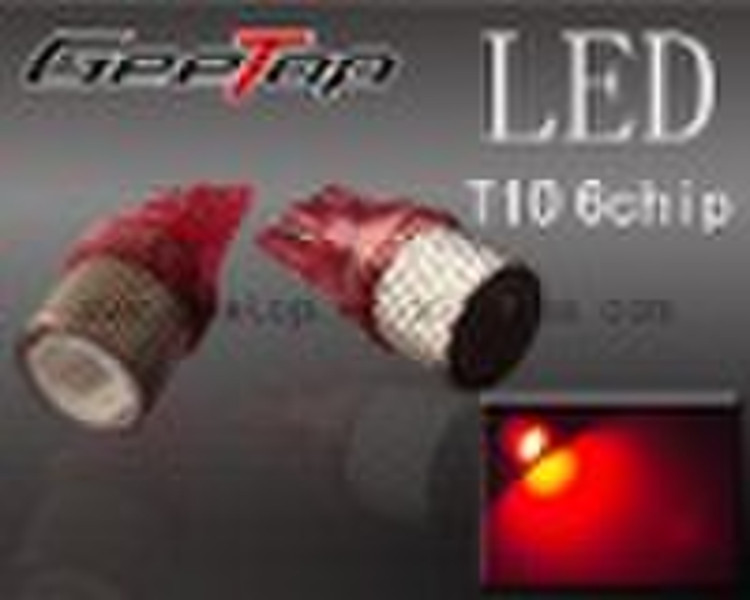 Hochwertige auto LED-Lampe T10 6pcs Chip