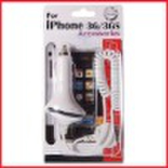 1000mA Car Charger for iPhone 3G/3GS - White (12V