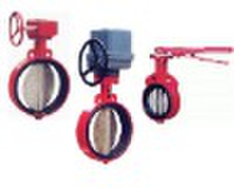 ductile iron cast iron wafer butterfly valve