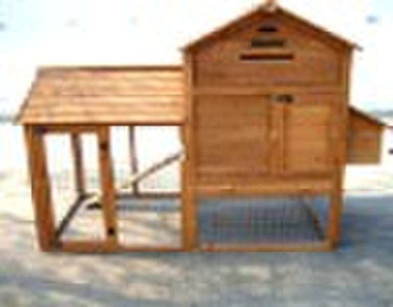 деревянный дом курица