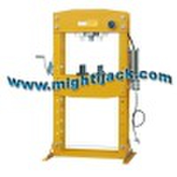 Air/Manual Hydraulic Shop Press with Removable Ram