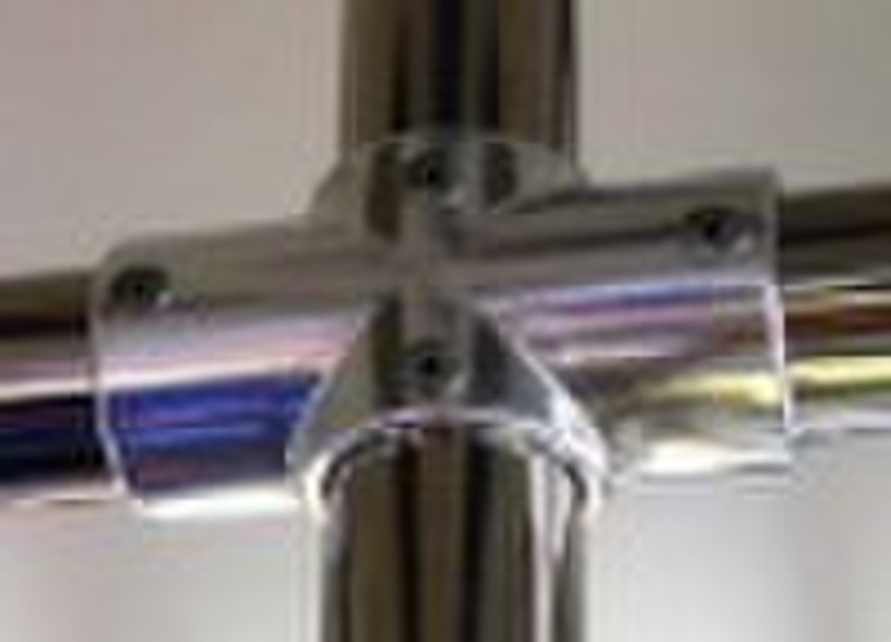 Aluminium Pipe fitting Pipe Cross Connection cross