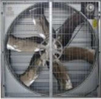 Louvered exhaust fan for poultry