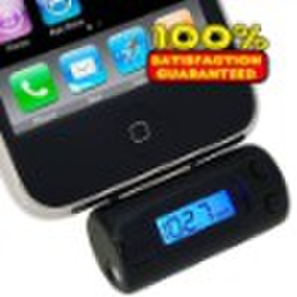 NEW FM Transmitter + Car Charger for iPhone 3GS 3G