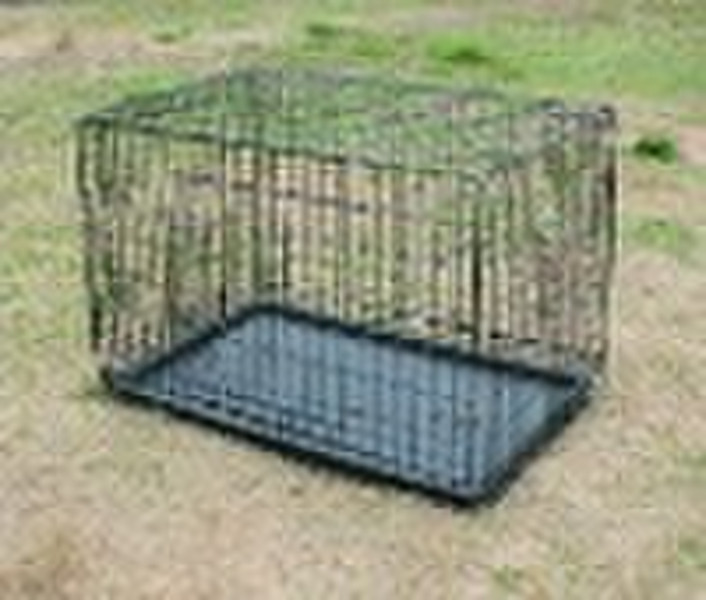 Collapsible Double-door Dog Crate