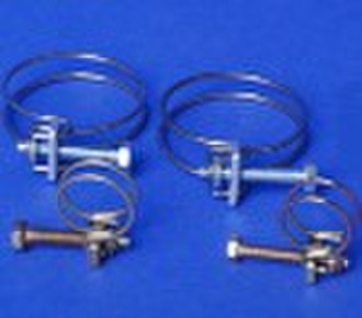 Double wires Hose Clamps