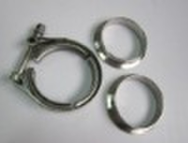 V-Band Clamp and flange for exhaust system