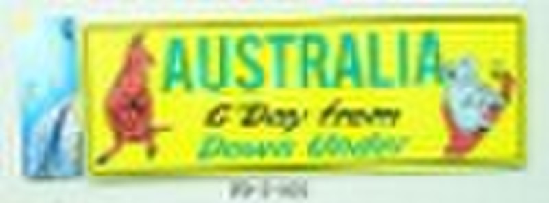 Australian Nummernschild mit Farbkarte