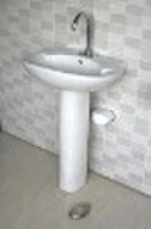 Foot Flushing Faucet Operated by Hydro-pneumatic V