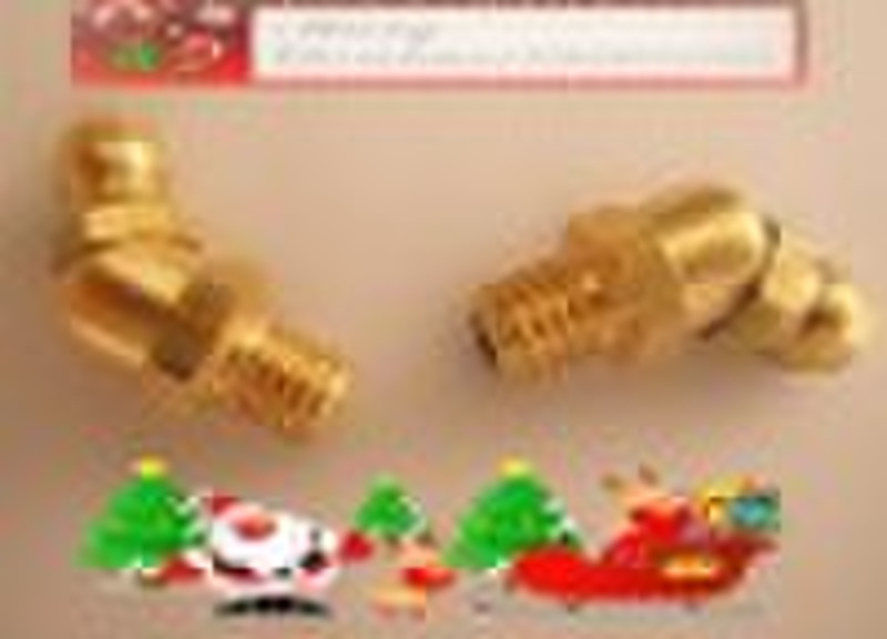 M6 * 1 45-Grad-Messing Schmiernippel